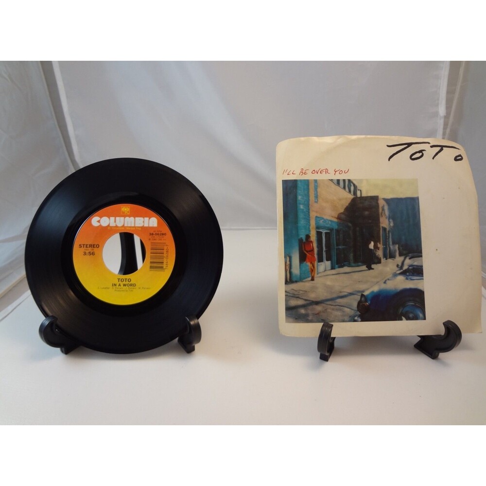 1986 Toto "In A Word/I'll Be Over You" 45 RPM 7" Record